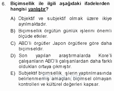 Uluslararası İşletmecilik 2013 - 2014 Dönem Sonu Sınavı 6.Soru