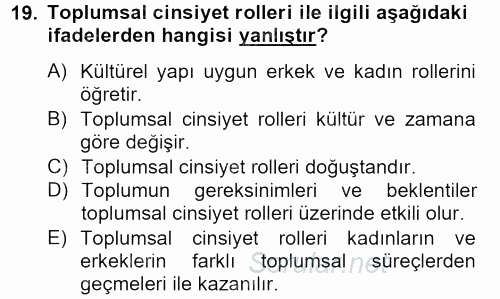 Medya Siyaset Kültür 2012 - 2013 Dönem Sonu Sınavı 19.Soru
