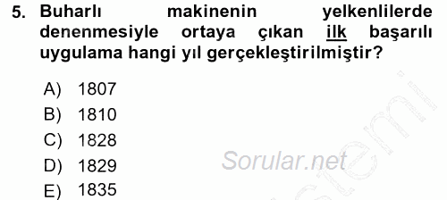 Osmanlı İktisat Tarihi 2015 - 2016 Dönem Sonu Sınavı 5.Soru