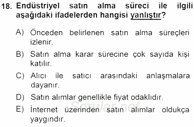Tur Planlaması ve Yönetimi 2014 - 2015 Ara Sınavı 18.Soru
