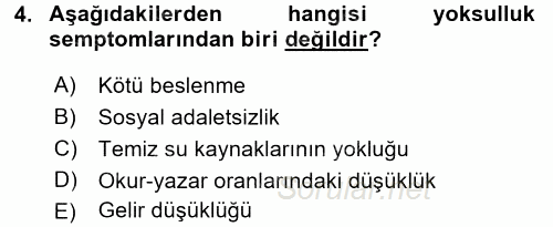 Ekonominin Güncel Sorunları 2017 - 2018 3 Ders Sınavı 4.Soru