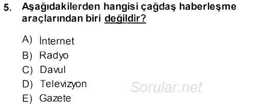 Basın Fotoğrafçılığı 2013 - 2014 Ara Sınavı 5.Soru