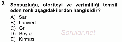 Halkla İlişkiler Ve İletişim 2012 - 2013 Dönem Sonu Sınavı 9.Soru