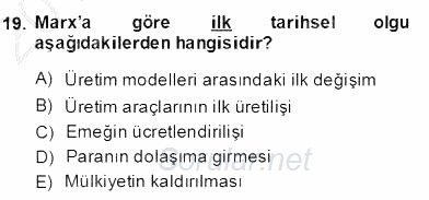 Modern Felsefe 2 2013 - 2014 Dönem Sonu Sınavı 19.Soru