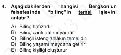 Çağdaş Felsefe 2 2012 - 2013 Ara Sınavı 4.Soru