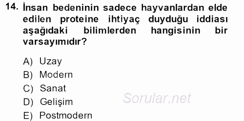 Aile Sosyolojisi 2013 - 2014 Ara Sınavı 14.Soru