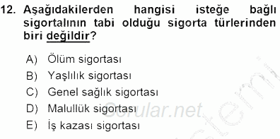 Belge Yönetimi ve Ofis Uygulamaları 2015 - 2016 Ara Sınavı 12.Soru