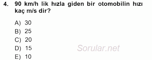 Teknolojinin Bilimsel İlkeleri 1 2012 - 2013 Dönem Sonu Sınavı 4.Soru