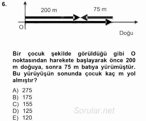 Teknolojinin Bilimsel İlkeleri 1 2012 - 2013 Dönem Sonu Sınavı 6.Soru