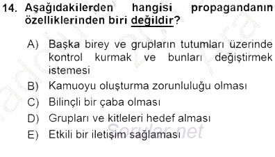 Otel İşletmelerinde Destek Hizmetleri 2015 - 2016 Ara Sınavı 14.Soru