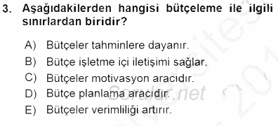 Otel İşletmelerinde Destek Hizmetleri 2015 - 2016 Ara Sınavı 3.Soru