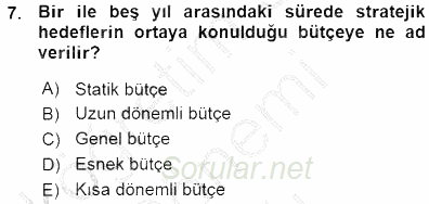 Otel İşletmelerinde Destek Hizmetleri 2015 - 2016 Ara Sınavı 7.Soru