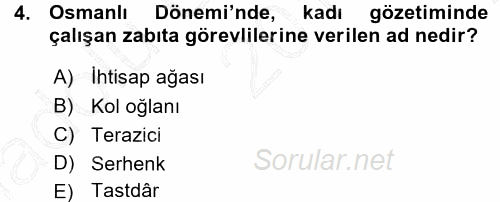 Gıda Mevzuatı ve Kalite Yönetimi 2015 - 2016 Ara Sınavı 4.Soru