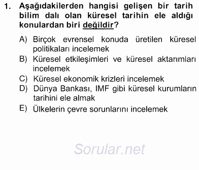 Eğitim Sosyolojisi 2012 - 2013 Ara Sınavı 8.Soru