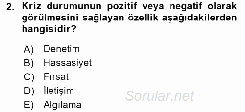 Halkla İlişkiler Uygulamaları ve Örnek Olaylar 2015 - 2016 Ara Sınavı 2.Soru