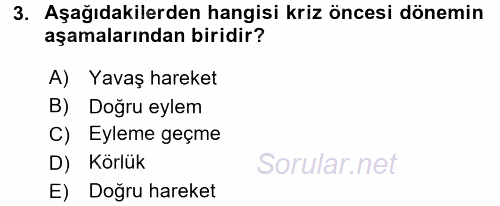 Halkla İlişkiler Uygulamaları ve Örnek Olaylar 2015 - 2016 Ara Sınavı 3.Soru