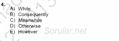 Bağlamsal Dilbilgisi 4 2012 - 2013 Dönem Sonu Sınavı 4.Soru