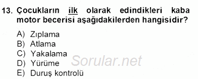 Özel Eğitim 2013 - 2014 Dönem Sonu Sınavı 13.Soru