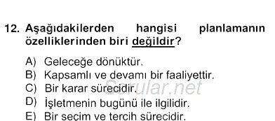 Örgütlerde İnsan Kaynakları Yönetimi 2012 - 2013 Ara Sınavı 14.Soru