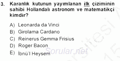 Fotoğraf Tarihi 2014 - 2015 Ara Sınavı 3.Soru