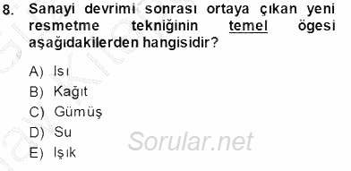 Fotoğraf Tarihi 2014 - 2015 Ara Sınavı 8.Soru