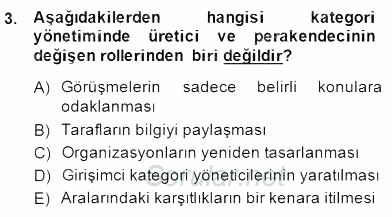 Perakendecilikte Ürün Yönetimi 2014 - 2015 Dönem Sonu Sınavı 3.Soru