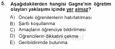 İng. Öğretmenliğinde Öğretim Teknolojileri Ve Materyal Tasarımı 1 2012 - 2013 Ara Sınavı 5.Soru