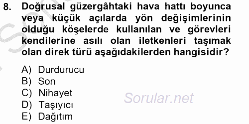 Elektrik Enerjisi İletimi ve Dağıtımı 2012 - 2013 Dönem Sonu Sınavı 8.Soru