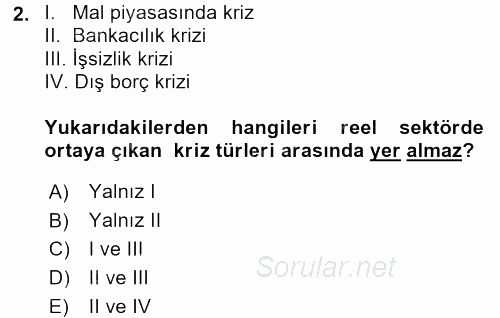 Kriz İletişimi Ve Yönetimi 2017 - 2018 Ara Sınavı 2.Soru