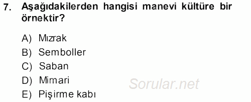 Davranış Bilimlerine Giriş 2013 - 2014 Ara Sınavı 7.Soru