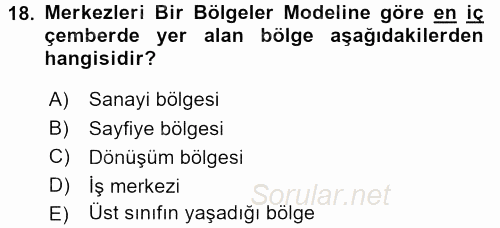 Davranış Bilimleri 1 2017 - 2018 Dönem Sonu Sınavı 18.Soru