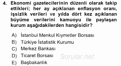 Haber Türleri 2017 - 2018 3 Ders Sınavı 4.Soru