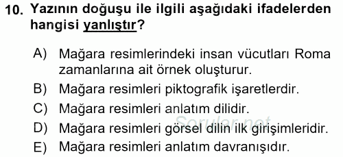 İletişim Ortamları Tasarımı 2017 - 2018 Ara Sınavı 10.Soru