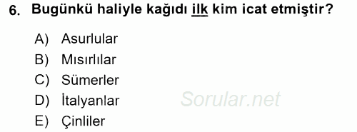 İletişim Ortamları Tasarımı 2017 - 2018 Ara Sınavı 6.Soru