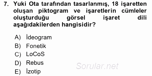 İletişim Ortamları Tasarımı 2017 - 2018 Ara Sınavı 7.Soru