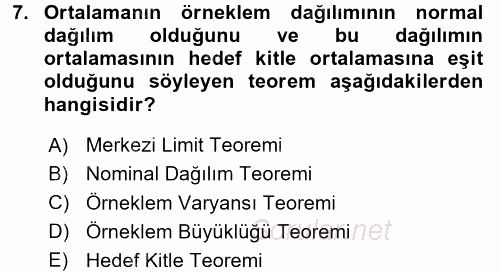 Uluslararası İlişkilerde Araştırma Yöntemleri 2015 - 2016 Tek Ders Sınavı 7.Soru