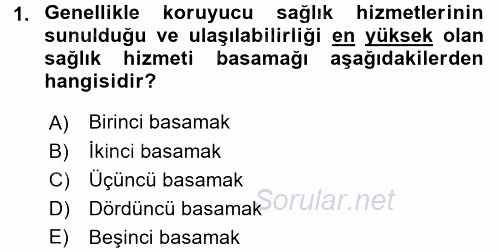 Sağlık Kurumlarında Maliyet Yönetimi 2017 - 2018 Dönem Sonu Sınavı 1.Soru